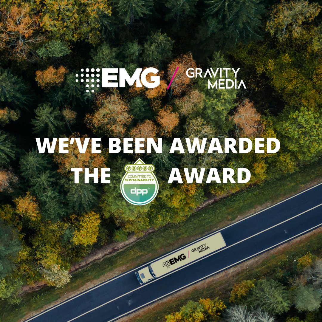 EMGLiveUK's tweet image. 💚 We are proud to announce that EMG / Gravity Media has been awarded the DPP’s top Committed to Sustainability mark!

#EMGxGM #CombiningForces #TheShowMustGoGreen #DPP #CommittedToSustainability #Sustainable #Production #Broadcasting #Entertainment #LiveSports @_gravitymedia