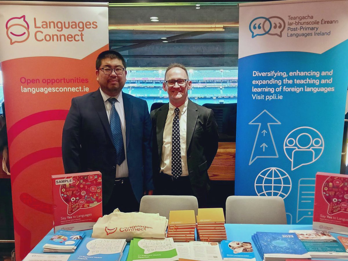 Great to be at the Senior Cycle Redevelopment conference to share resources and supports with senior management teams #LanguagesConnect