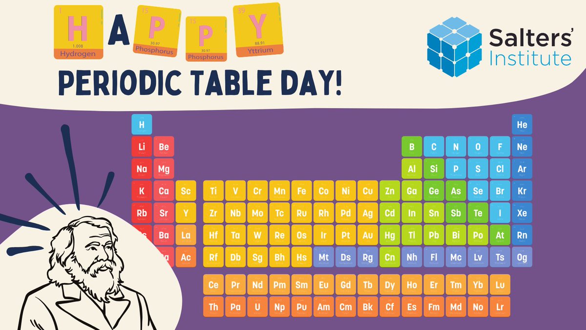 Happy Periodic Table Day!
1️⃣ Mendeleev predicted undiscovered elements in 1869, leaving spaces for gallium &amp; germanium—and his predictions were spot on!
2️⃣ A more recent addition, Oganesson (Og), was named in 2016 and is one of the heaviest elements discovered 🏋️
  🔬✨#STEM