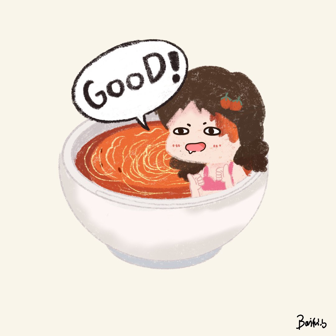 โดนฝุ่น PM เล่นงานเข้าให้แล้ว ช่วงนี้ฝุ่นแรงมาก ไข้ขึ้น+เจ็บคอทุกเช้าเลย แต่ยังดีที่มีซุป🥚🍅คอยช่วยชีวิตไว้ ทุกคนก็ดูแลตัวเองจิบน้ำอุ่นใส่แมสกันด้วยนะคะ เป็นห่วงงง🥣
#น้อนอ้วนฉุ #baifai_b #illustration #digitalpainting