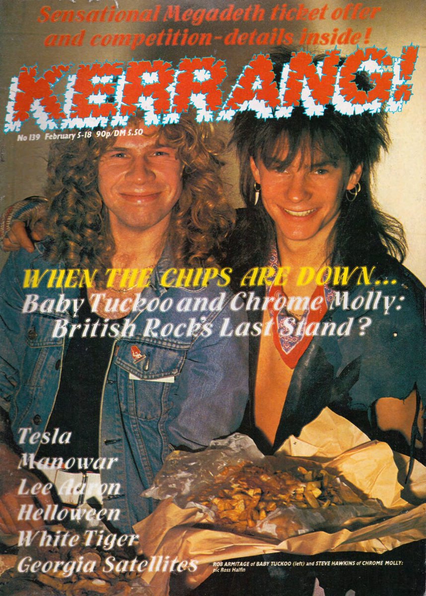 February 5, 1987

KERRANG ARTICLES: CHROME MOLLY/BABY TUCKOO