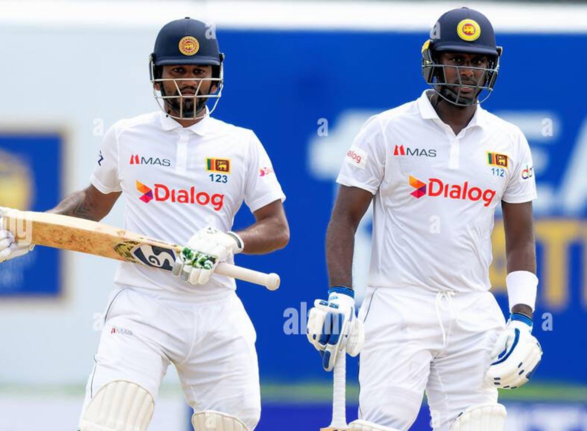 Angelo Mathews (@angelo69mathews) on Twitter photo Good luck on your 100th and final test match dimma. I have witnessed a Truly remarkable journey of urs since u15 at stโjosephs and Iโm delighted to share the same dressing room over 2 decades together ! You are truly a world class player ! All the best my friend <a href="/IamDimuth/">Dimuth Karunarathna ๐ฑ๐ฐ๐ฆ๐บ</a> Good luck on your 100th and final test match dimma. I have witnessed a Truly remarkable journey of urs since u15 at stโjosephs and Iโm delighted to share the same dressing room over 2 decades together ! You are truly a world class player ! All the best my friend <a href="/IamDimuth/">Dimuth Karunarathna ๐ฑ๐ฐ๐ฆ๐บ</a>