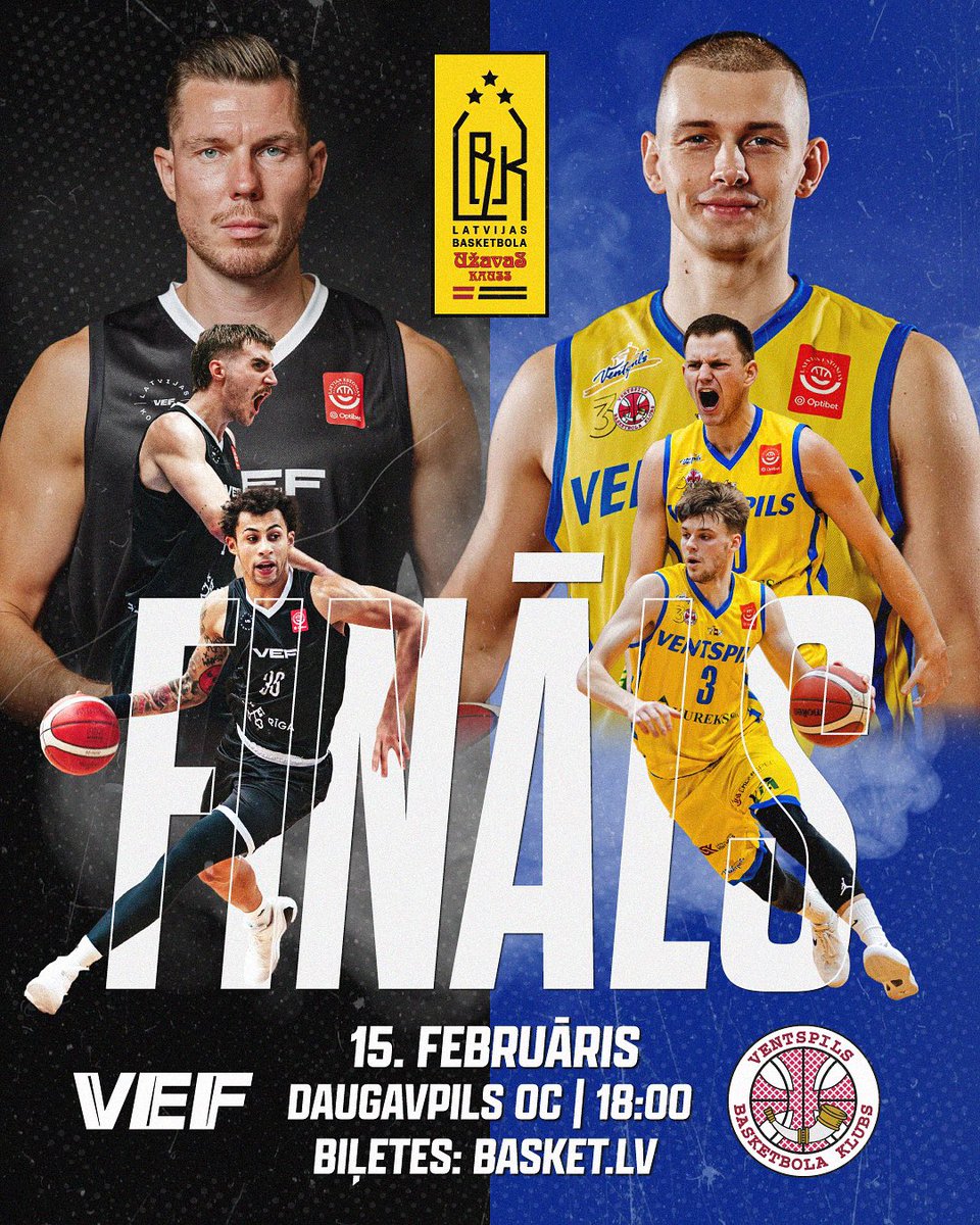 basketbols's tweet image. FINĀLS! 🏆🔥
@vefriga ⚔️ @bkventspils 
 
🇱🇻 Latvijas basketbola Užavas kausa izšķirošā kauja par trofeju jau pēc 🔟 dienām!

➡️ BIĻETES: BASKET.LV
 
Būs karsti! 🔥 Tiekamies Daugavpilī!
#UzavasKauss | @Uzavasalus