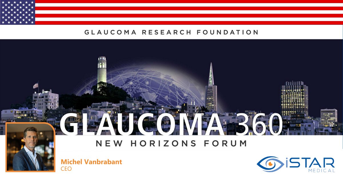 iSTAR Medical (@istarmed) on Twitter photo Don’t miss our CEO, Michel Vanbrabant at the 14th #Glaucoma360 New Horizons Forum taking place on 7 February in San Francisco, California.
If you are interested in meeting Michel at the event, get in touch at: info@istar-medical.com
#MIGS #Ophthalmology #Glaucoma Don’t miss our CEO, Michel Vanbrabant at the 14th #Glaucoma360 New Horizons Forum taking place on 7 February in San Francisco, California.
If you are interested in meeting Michel at the event, get in touch at: info@istar-medical.com
#MIGS #Ophthalmology #Glaucoma