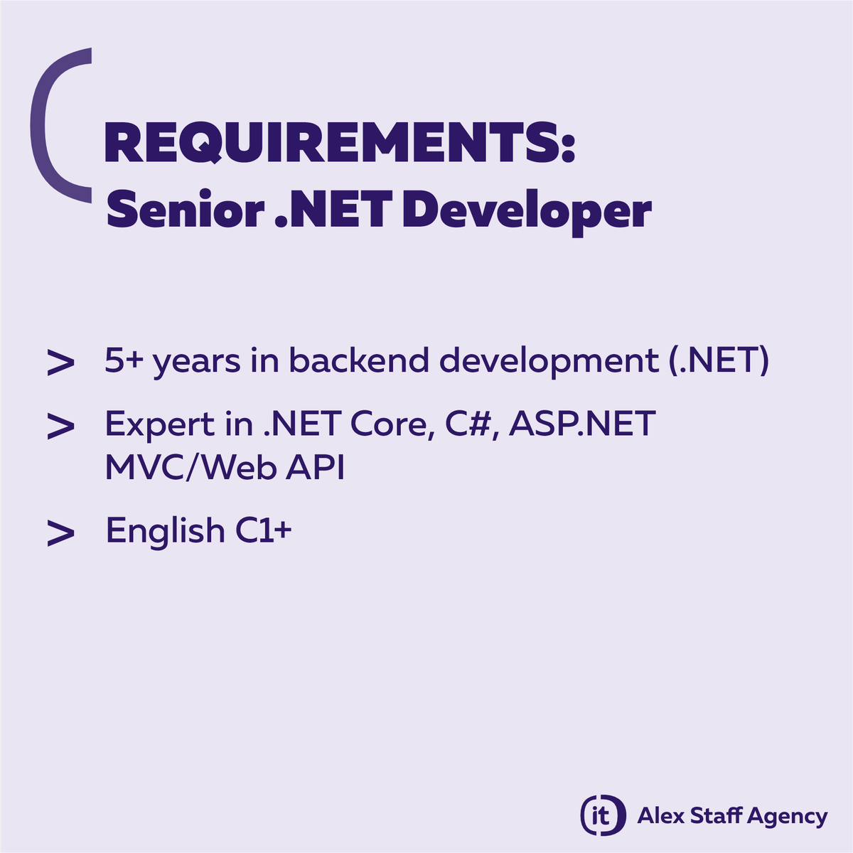 Alex Staff Agency: IT & Digital Jobs tweet media
