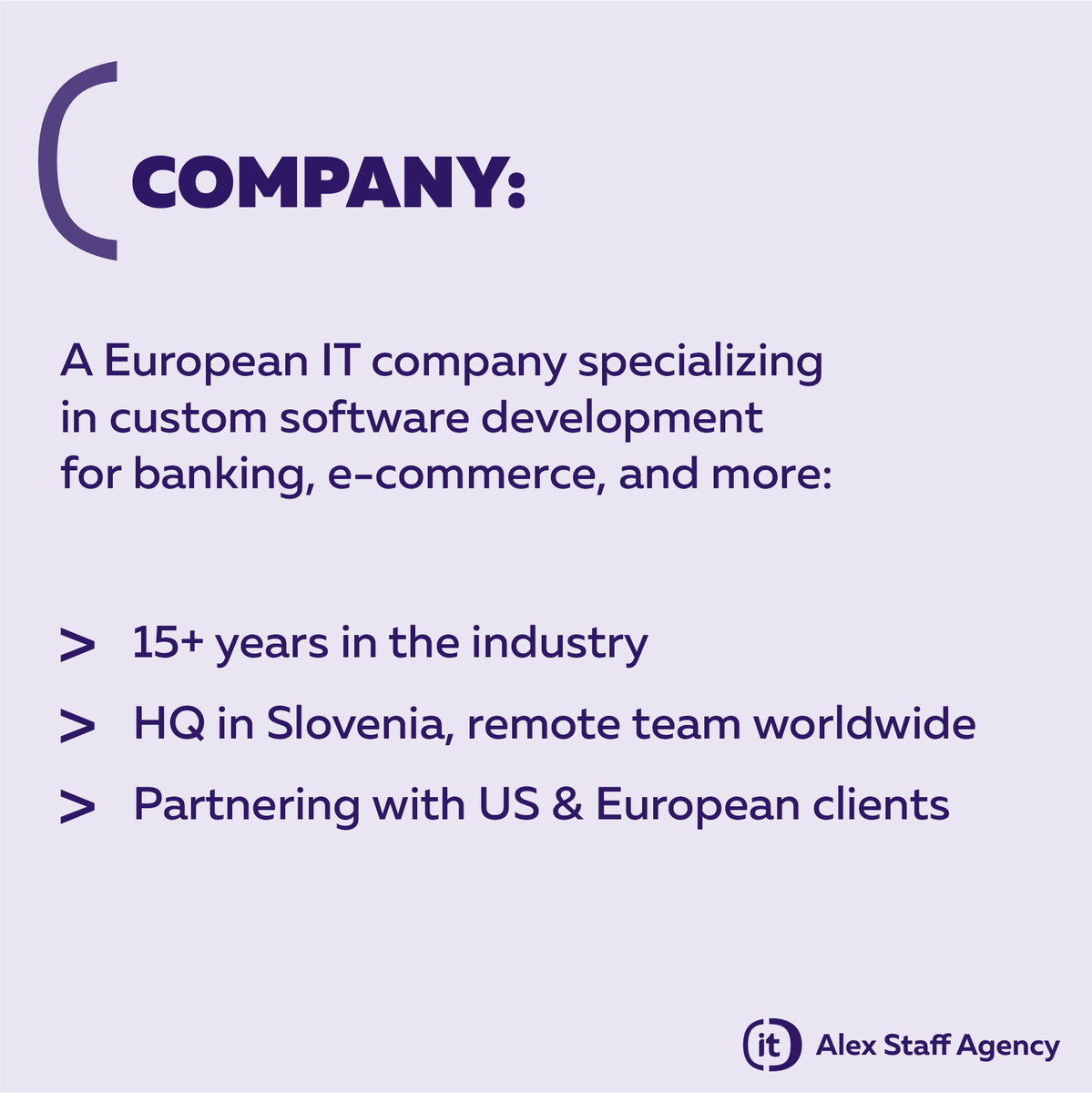 Alex Staff Agency: IT & Digital Jobs tweet media