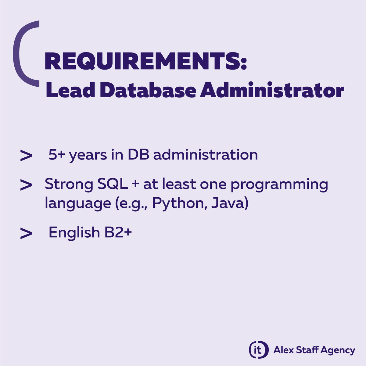 Alex Staff Agency: IT & Digital Jobs tweet media