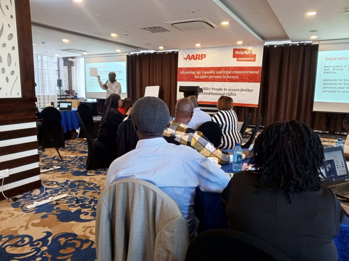 PSK is conducting a T.O.T workshop for HelpAge Kenya in Nairobi. PSK dev. a training manual aimed at empowering older persons to access justice and exercise their rights. To evaluate its effectiveness, a workshop was organized to gather feedback from trainers 
#AccessToJustice