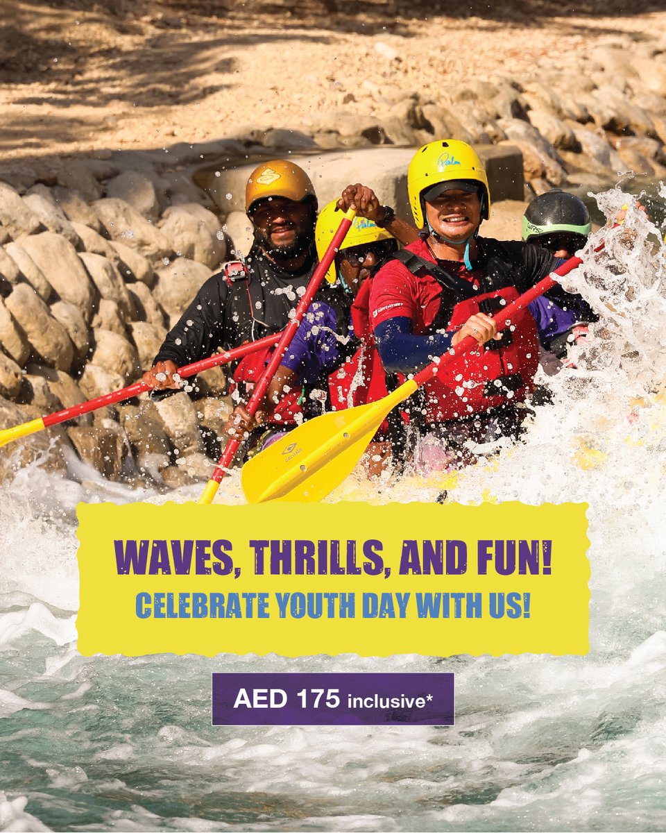 Join us at Al Ain Adventure on Saturday, 8th Feb 2025, for a Youth Day event filled with adventures and entertainment. Don't miss the chance to create unforgettable memories! Mark your calendars and prepare for an adrenaline packed day! Book your tickets through the link in bio!