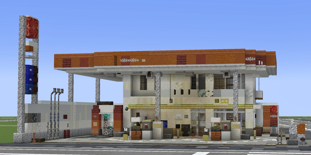 ガソリンスタンド
gas station
#Minecraftbuilds