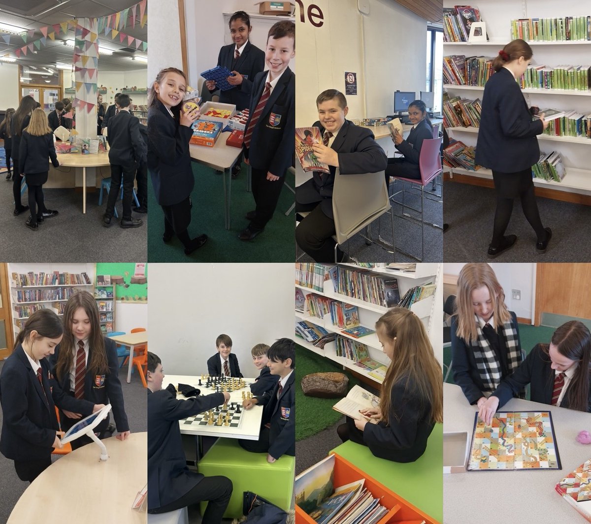 PATKingsSchool's tweet image. Some of our Year 7 students have had a fantastic trip to #PontefractLibrary yesterday! 📚 ♟️ 🎲 📙 There is so much to see and do, what a lovely visit! #ReadingForPleasure @WFlibraries