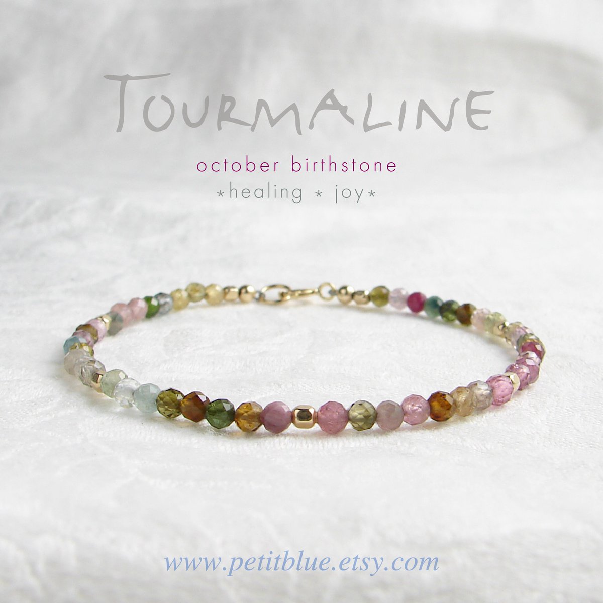 JewelryByMikako's tweet image. October Birthday ~ Dainty Rainbow Tourmaline Bracelet ~ 2.5mm or 3mm ~ October Birthday Gift ~ Multi Color ~ Layering Bracelet tuppu.net/d17f7c1e  #StackableBracelet