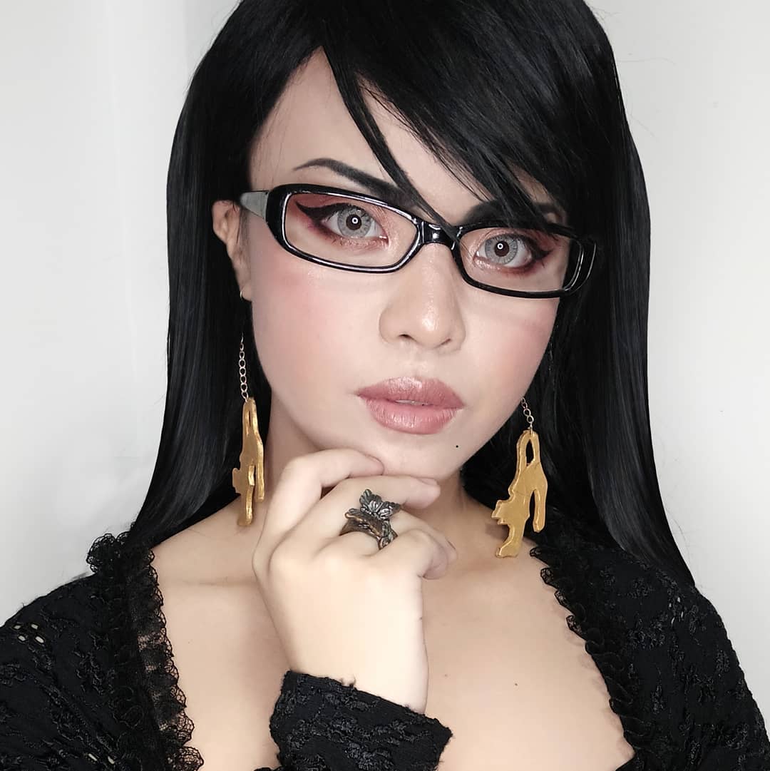 ruiojousama's tweet photo. I love doing makeup experiments for Bayonetta <3 Happy 15 years! #BAYONETTA15th https://t.co/7UvO8OMrLh