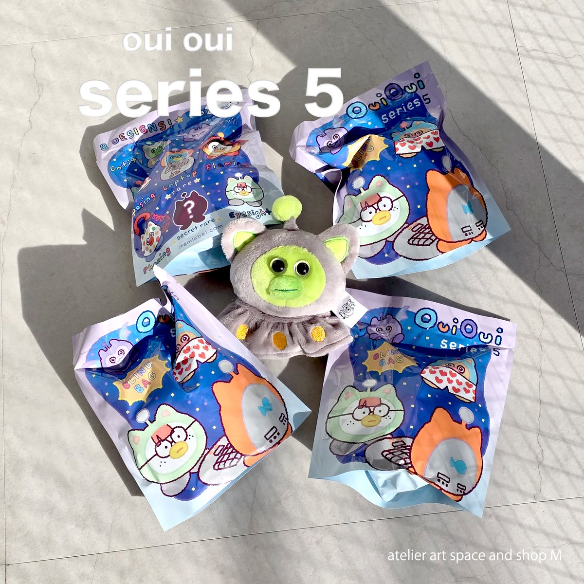 ouioui × atelier art space and shop Mコラボ item label🐟ouioui macaron – atelier art space and shop Mアトリエ