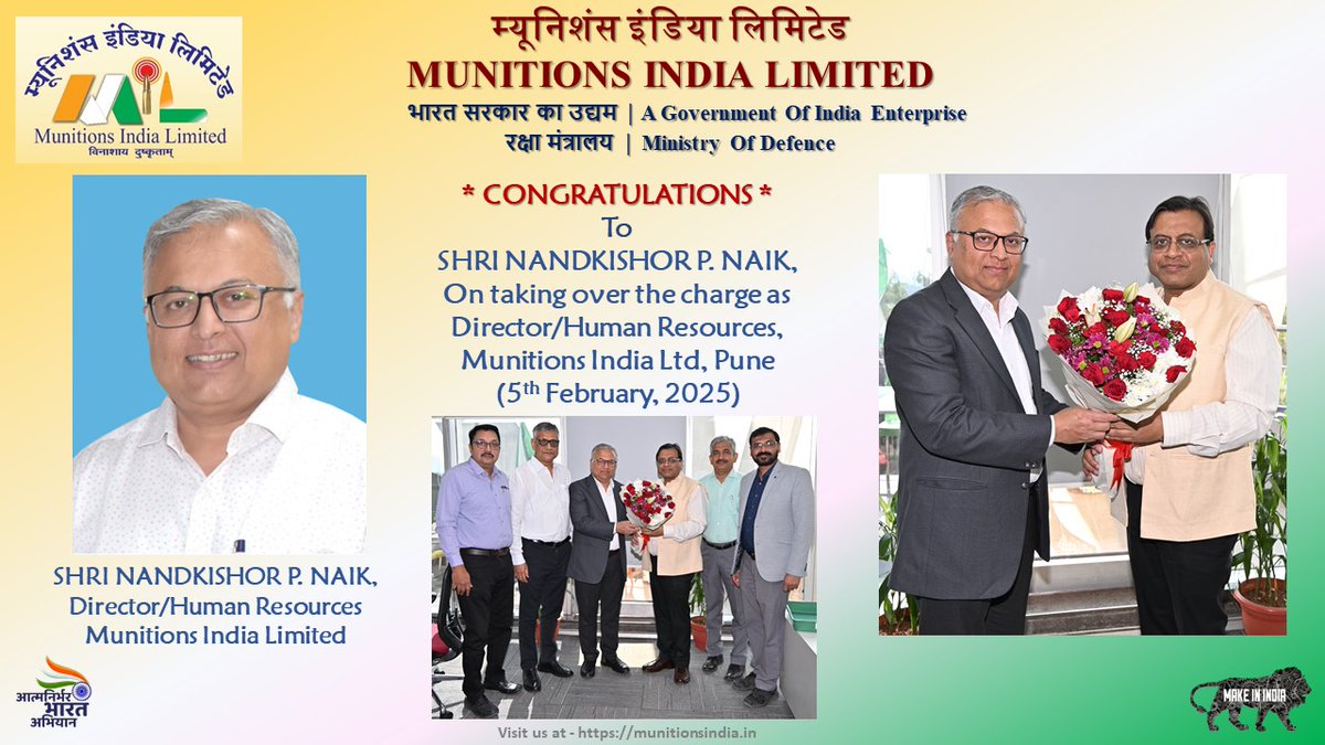 Munitions India Limited (MIL) tweet media