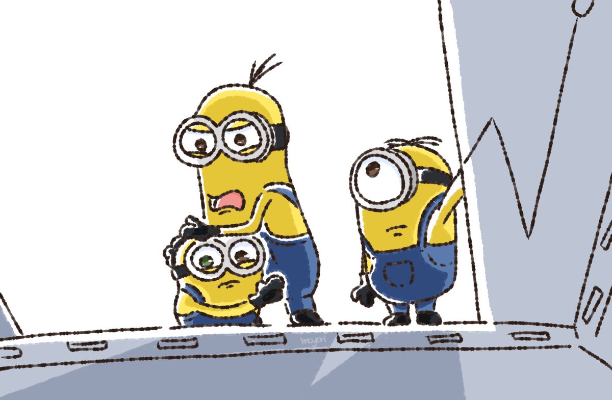 128_moyorieki's tweet photo. 月泥棒の三姉妹をトリオ🍌に置き換えてみた
#minions #ミニオン https://t.co/7AYouElrIH