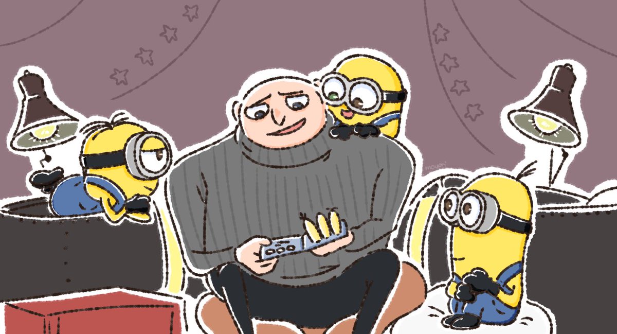 128_moyorieki's tweet photo. 月泥棒の三姉妹をトリオ🍌に置き換えてみた
#minions #ミニオン https://t.co/7AYouElrIH