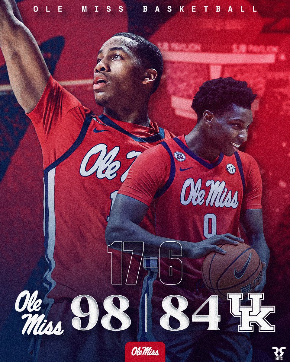 SEC Win #6. Proud of our players.  TEAM basketball.  Thank you again to our STUDENTS <a href="/UMClubRed/">Club Red</a>   #HottyToddy
#WhyNotUs