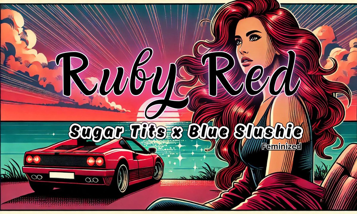 Rawdirect_'s tweet photo. Continuing with Fem Fridays 
We have for the first time available outside of the box set 
Ruby Red🍓🌈🍭
(Sugar Tits X Blue Slushie) https://t.co/HP70uNAenZ