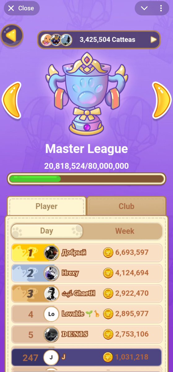 BTCはレンジで上げ下げ。
アルトはご愁傷さま🫡

地合いが悪い時はCatteaやって大人しくしている📱
ようやくマスターリーグまできた！