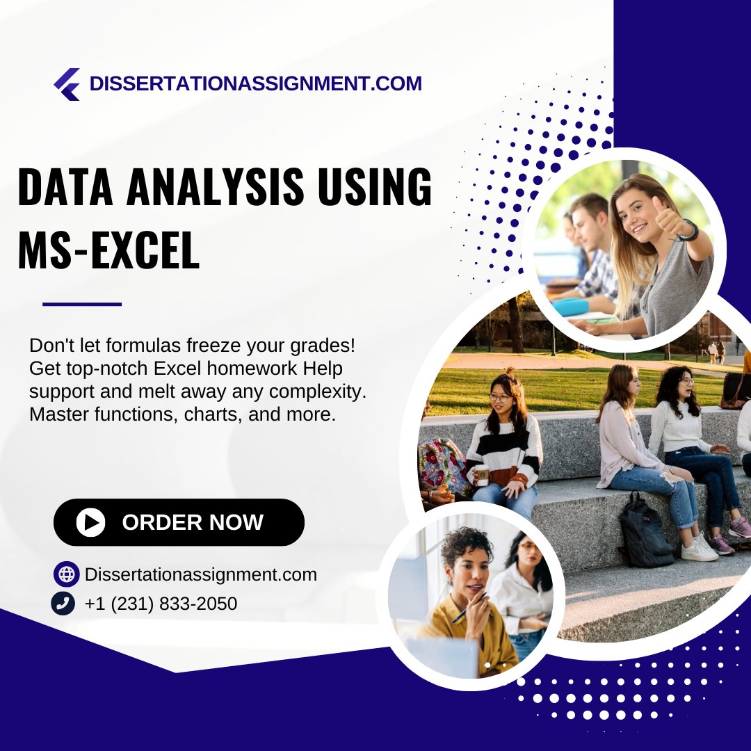 Payessaywriting's tweet image. #DataAnalysisUsingMSExcelAssignment
#ExcelForDataAnalysisHomework
#MSExcelDataAnalysisHelp
#ExcelAssignmentHelpForDataAnalysis
#DataVisualizationInExcelAssignment
#ExcelForStatisticalAnalysisAssignment
#ExcelForQuantitativeDataAnalysis
#DataCleaningInExcelForAssignments