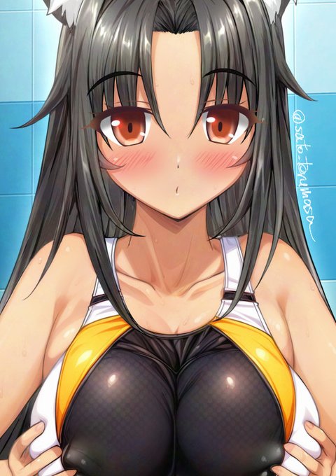 寒いので競泳水着を貼る(極寒時恒例) 