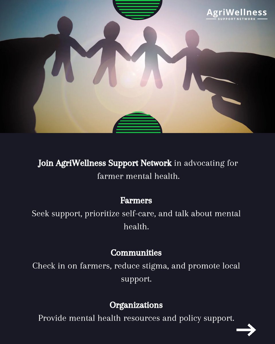 AgriWellnessnet's tweet photo. 💡 Did You Know? 

Farmers are among the most hardworking yet overlooked professionals when it comes to mental health support.
 
🔹 Many farmers experience burnout, anxiety, and even depression but don’t seek help. 
🔹 A healthier mindset = better farm productivity. https://t.co/2EyPKIgm3F