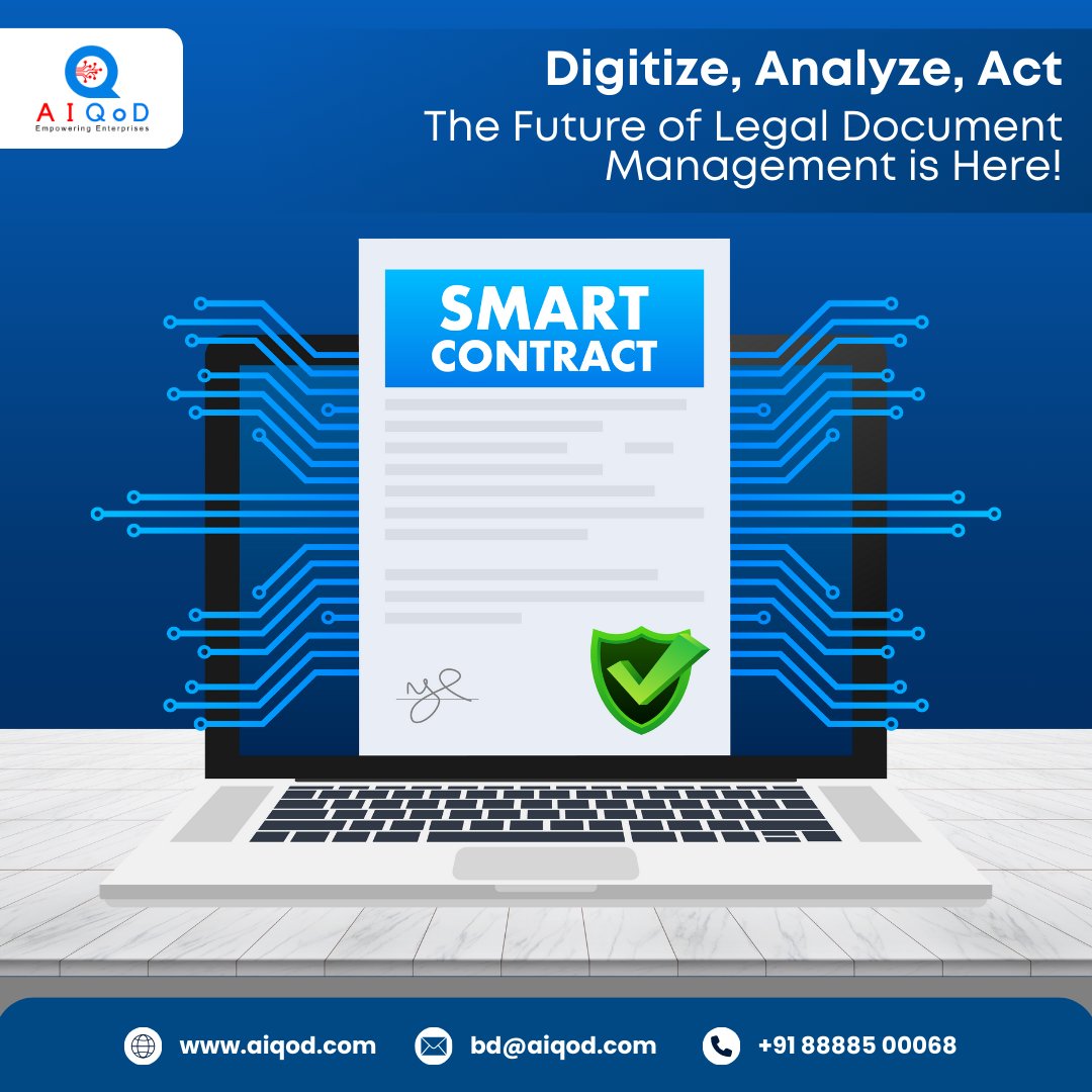 AIQoD_'s tweet image. Smart Clause Extraction Instant Comparisons & Approvals Secure, Searchable, & Signed Faster. Smarter. Effortless. info@aiqod.com|+91-8888-5000-68
#LegalTech #AIAutomation #DocumentDigitization #SmartContract #LegalAI #AIAgent #GenAI #DigitalTransformation #LowCode #Intelligent