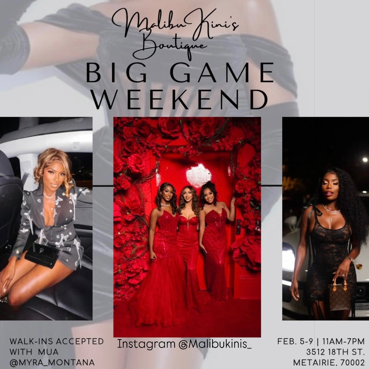 If you’re in New Orleans Super Bowl weekend shop Malibu Kinis boutique