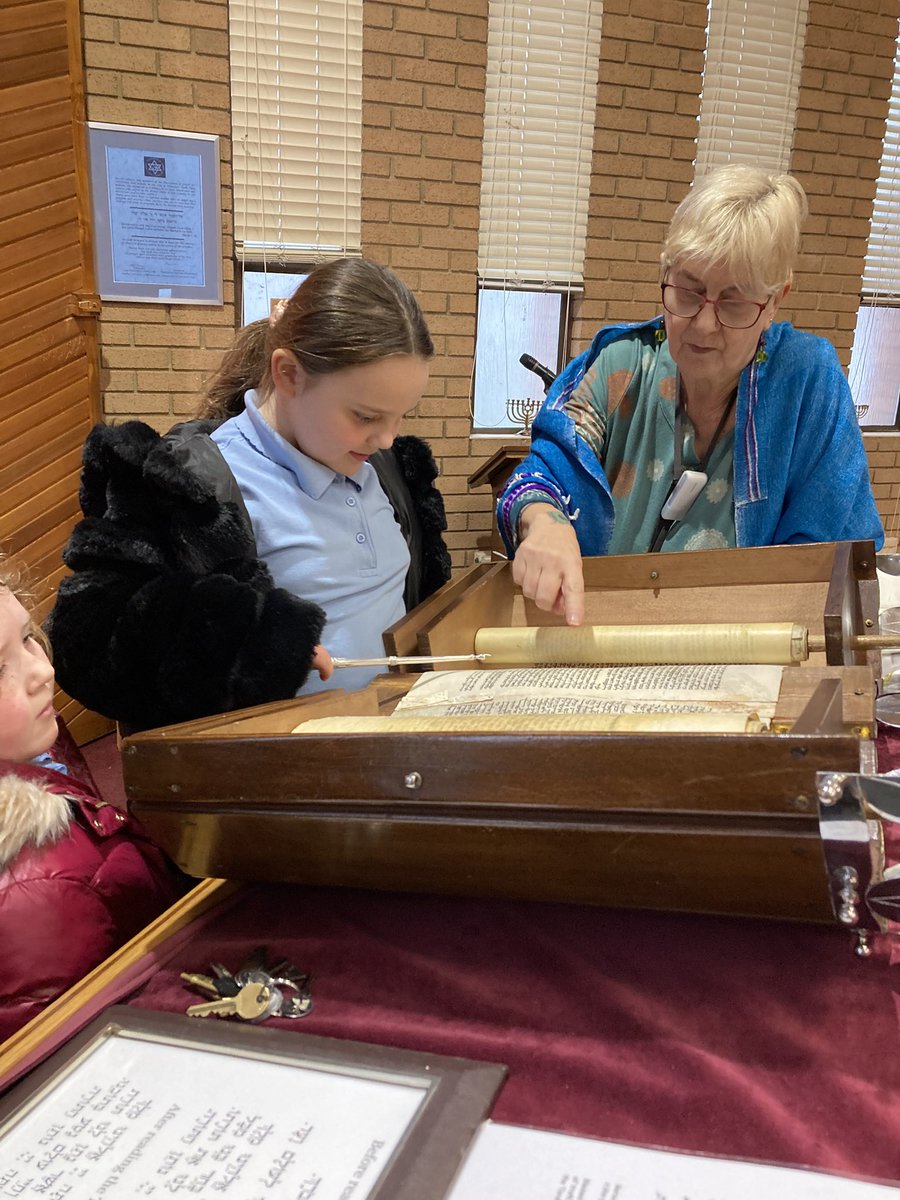 GCPSYear3's tweet photo. A big thank you to the United Reform Synagogue in Gosforth for welcoming us and telling us more about Judaism. We really enjoyed it and we have learnt so much!  @GreenfieldsCPS #beamazing https://t.co/G7IZYwRCXx