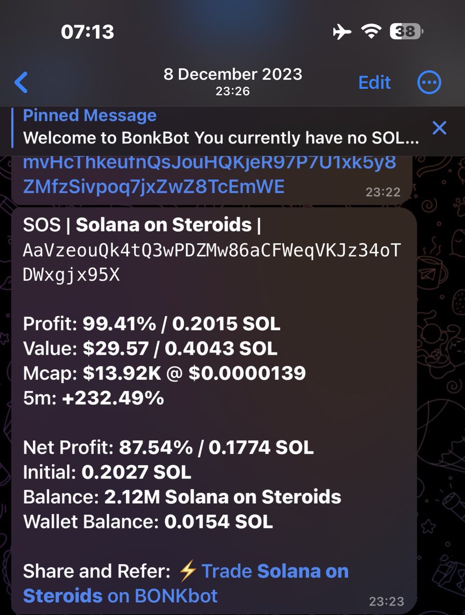 Had less than 1sol ($65) in my trading wallet Dec 2023. 

Went all in the trenches and focused on trading the memes.

From less than 1sol to half a milli after locking in for a year.

I did it by finding an edge. 

Got into tokens early by tracking wallets and front running