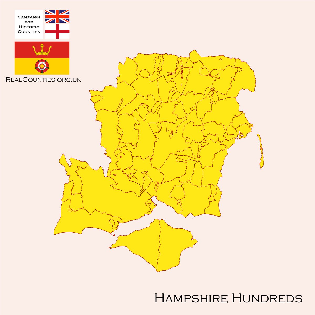 Hampshire has 40 hundreds:

🔸 Alton
🔹 Andover
🔸 Barton Stacey
🔹 Basingstoke
🔸 Bermondspit
🔹 Bishop's Sutton
🔸 Bishop's Waltham
🔹 Bosmere
🔸 Bountisborough
🔹 Buddlesgate
🔸 Christchurch
🔹 Chuteley
🔸 Crondall
🔹 East Medina
🔸 East Meon
🔹 Evingar
🔸 Fareham
🔹 Fawley
🔸