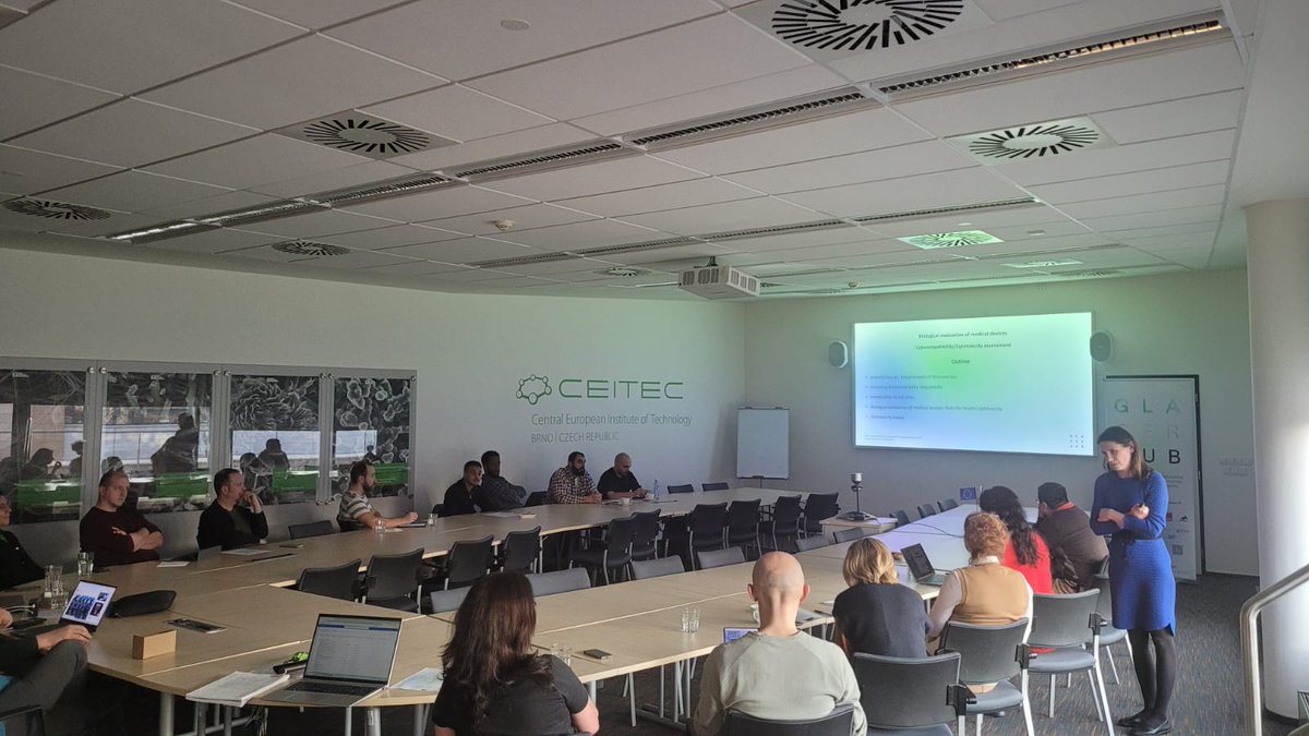 GlassCeramicHub's tweet photo. The GlaCerHub Training Programme has officially launched! 🚀 This three-day event is happening at CEITEC VUT. 🔹 Tuesday’s Module 1: Biological Properties of Additively Manufactured Ceramics and Glasses. More info: https://t.co/VHHwtErAcJ
#GlaCerHub #Training #CEITEC #FunGlass https://t.co/3DNZ9Ys1hh