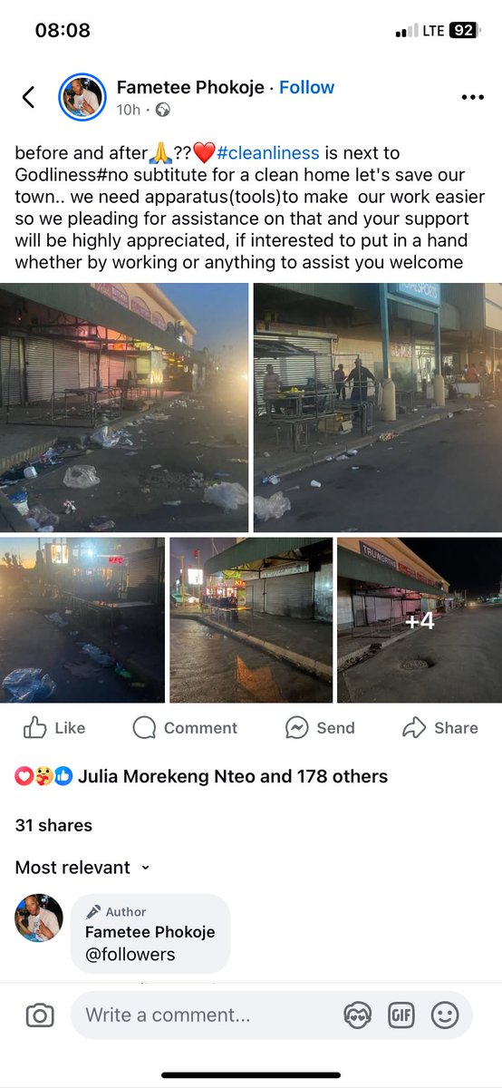 sauce_rellow's tweet photo. @biphakathi Youth is cleaning mahikeng  town 🙏🏿❤️ https://t.co/YUZhJ2GVlJ