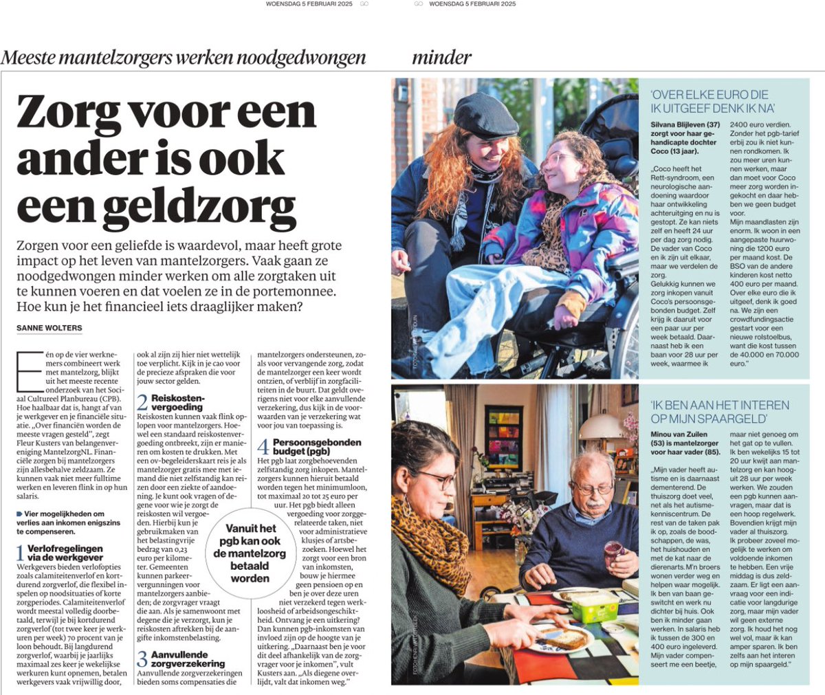 Westrik's tweet image. Noodgedwongen minder werken om #zorg te kunnen bieden. 
@mantelzorgelijk @Mantelzorger_L #mantelzorg #werk #werkgever