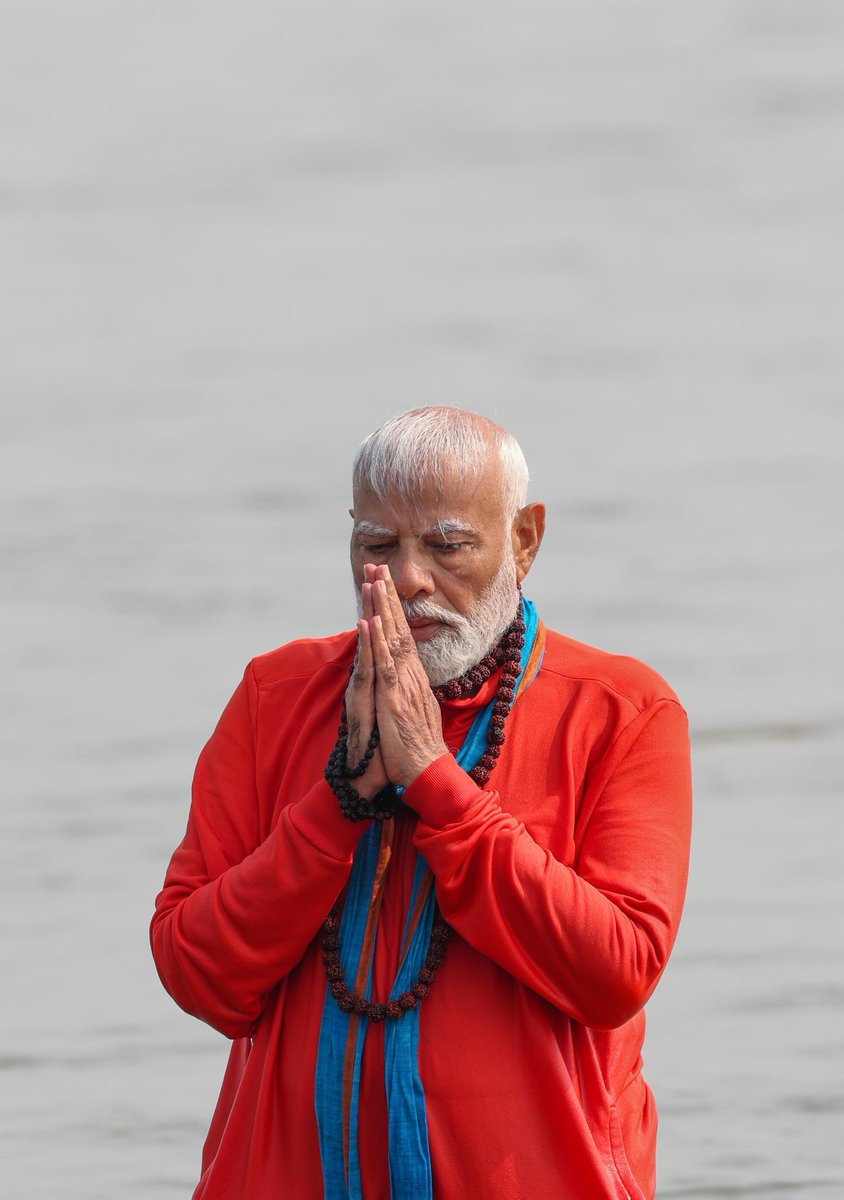 Blessed to be at the Maha Kumbh in Prayagraj. The Snan at the Sangam is a moment of divine connection, and like the crores of others who have taken part in it, I was also filled with a spirit of devotion. 

May Maa Ganga bless all with peace, wisdom, good health and harmony.