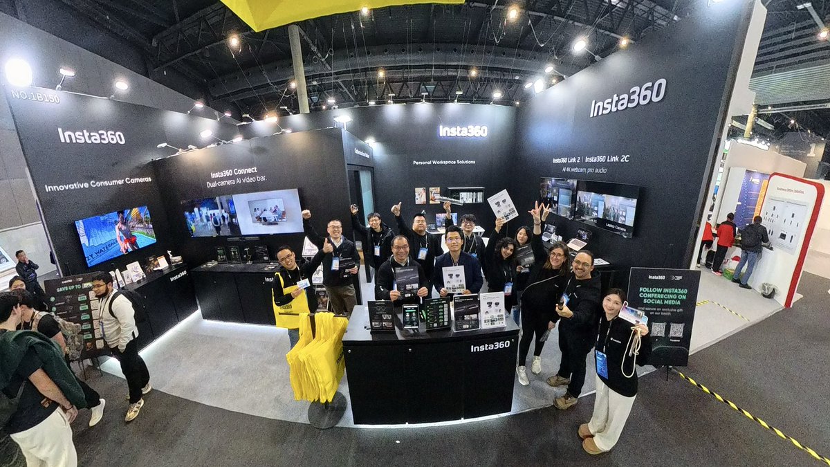 Day 1 Recap at ISE 2025 🚀 Big thanks to everyone who visited us at Hall 1, Booth 1B150 today! 

We kicked off ISE 2025 with amazing demos of Insta360's audio&amp;visual conferencing solutions, plus workshops and giveaways! #ISE2025 #Insta360Meetings #EvolutionAtWork