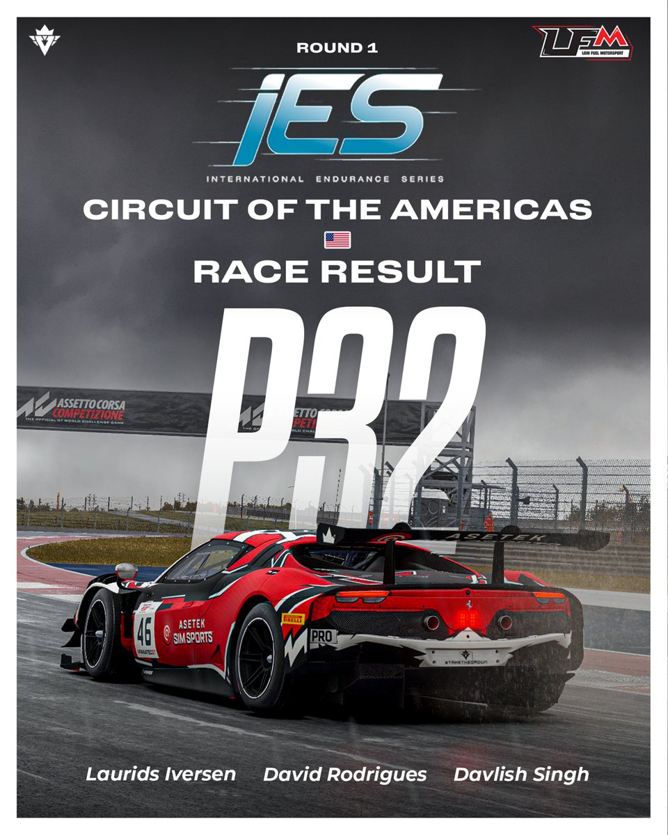 Visceral Esports (@visceralesports) on Twitter photo RACE RESULT | #VSRACC
A brilliant start to the IES campaign for the #44 crew, who take a fantastic P2 in COTA, following an intense battle for the lead with <a href="/teamnitroracing/">Team Nitro</a>! 🔥
A very solid recovery from the #45 crew as well, who, after starting from last place, gained 35 RACE RESULT | #VSRACC
A brilliant start to the IES campaign for the #44 crew, who take a fantastic P2 in COTA, following an intense battle for the lead with <a href="/teamnitroracing/">Team Nitro</a>! 🔥
A very solid recovery from the #45 crew as well, who, after starting from last place, gained 35