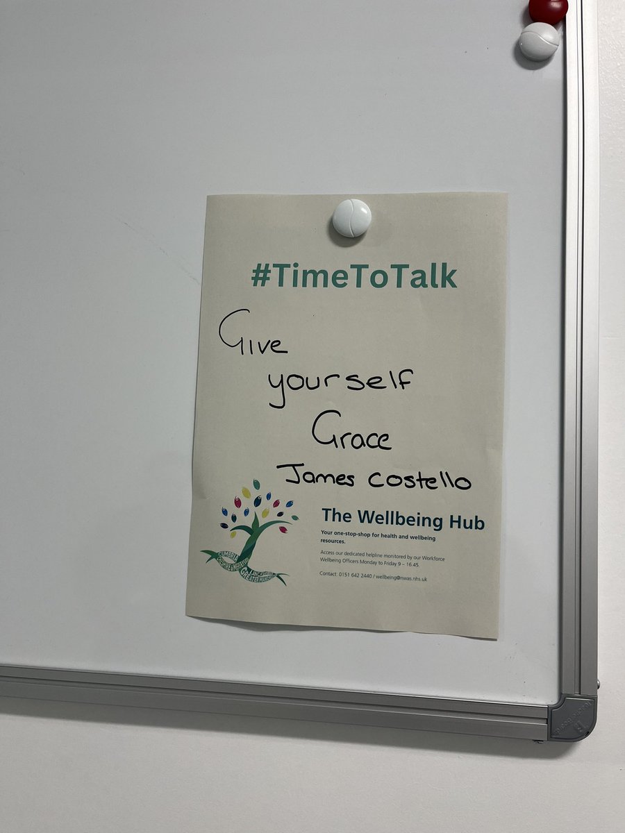 #ItsTimeToTalk what does wellbeing mean to you? What would you say to someone to support their wellbeing?