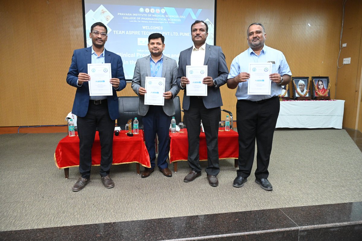 PravaraOf's tweet photo. PIMS DU - College of Pharmaceutical Sciences organised a one day seminar on SAS Clinical Programming and the Role Of IT in the Pharmaceutical Sector in collaboration with Aspire Techsoft Pvt Ltd, Pune. #Pims #Pravara https://t.co/e9B5J4Mlnv