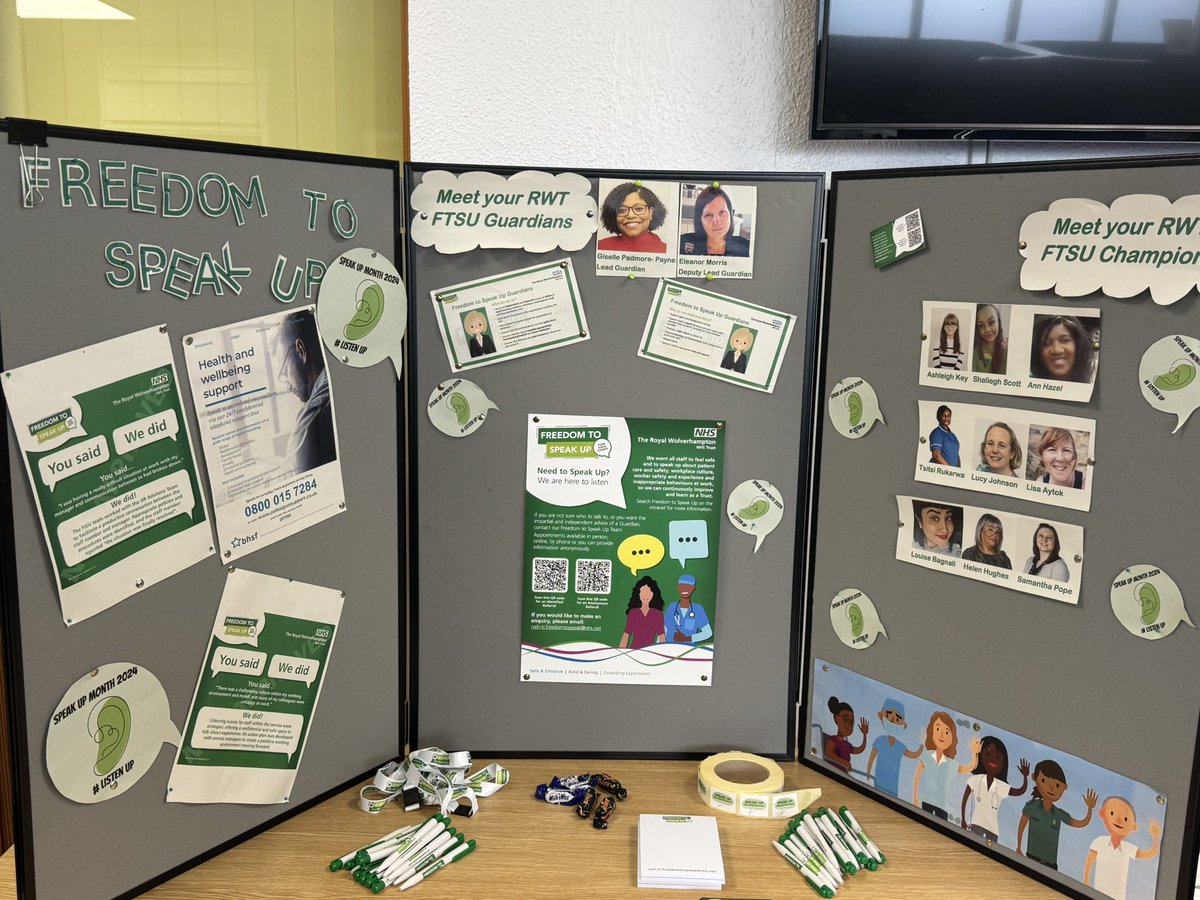 Thank U pre-reg team <a href="/RWT_NurseEd/">RWT Nurse Ed</a> for always keeping us in the loop <a href="/RWT_NHS/">The Royal Wolverhampton NHS Trust 🏥</a>. We presented to 150 new <a href="/wlv_uni/">University of Wolverhampton</a> nursing students about the importance of #speakingup, #listeningup #patinetsafety #FTSU <a href="/NatGuardianFTSU/">National Guardian's Office 💙</a> <a href="/cathwilson81/">Catherine Wilson</a> <a href="/DCNO_Amy/">Amy Boden RN 🏳️‍🌈</a> <a href="/eleanormorris51/">Eleanor Morris</a> <a href="/AlanGCPO/">Alan Duffell</a> <a href="/RWT_CQI/">RWT CQI</a>