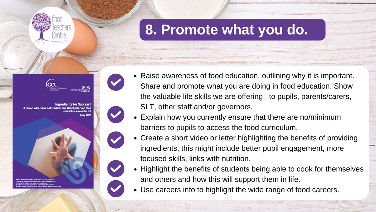 FoodTCentre's tweet photo. #IngredientsforSuccess - Promote what you do
Raise awareness of food education, outlining why it is important. Share & promote what you are doing in food education. Show the valuable life skills we are offering.
https://t.co/H6lf1dOHa3