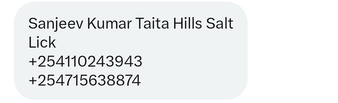 Taita Hills and Saltlick GM told his staff arrogantly that he is untouchable. And that he is paid one million shillings per month so he'll spend this money to buy off GOK officials and the media. Someone DMd me his number. Twitter Salamz Club over to you.