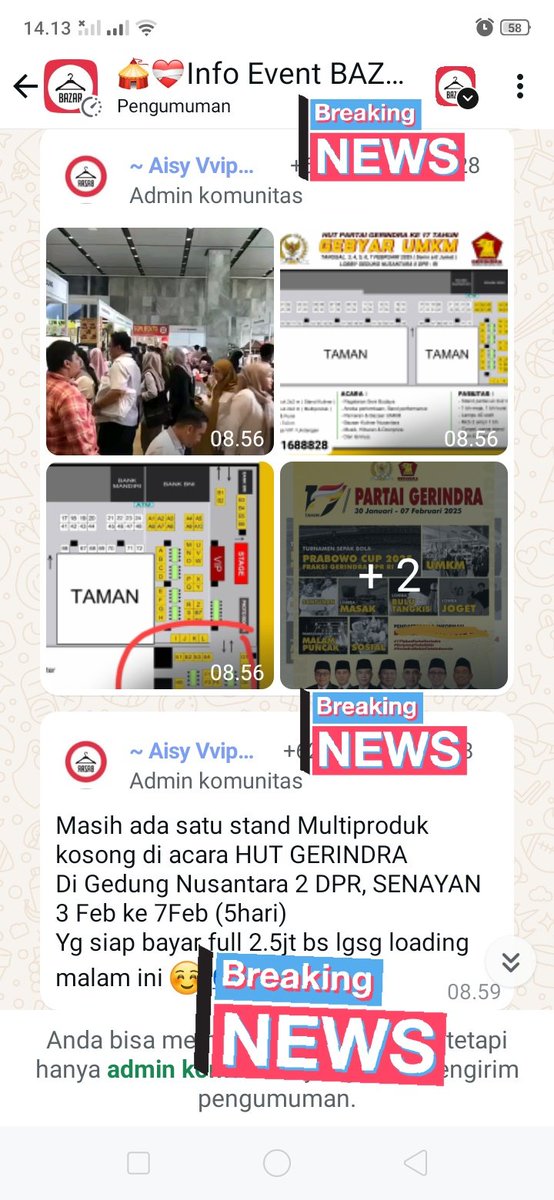 Ternyata mahal juga yahh jualan di HUT Partai