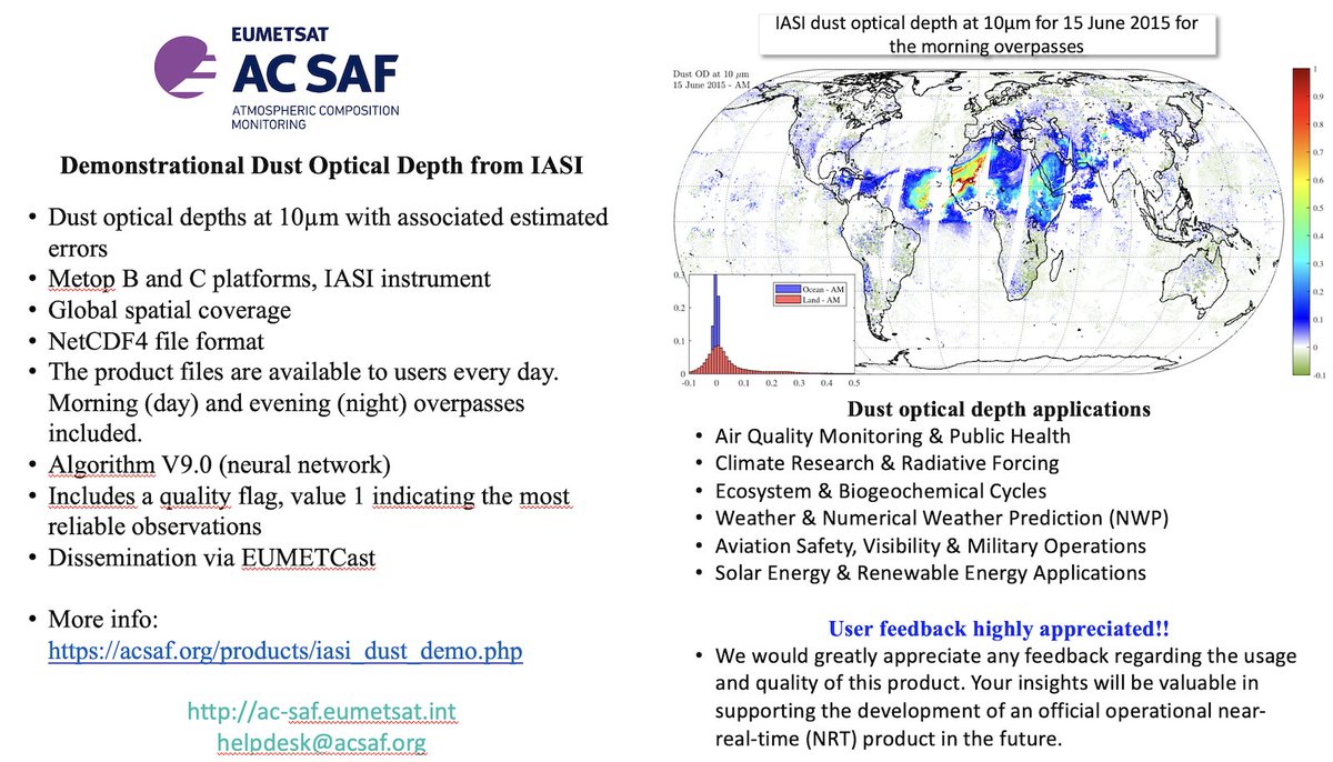 Demonstrational IASI dust optical depth available via EUMETCast. More info and instructions: •acsaf.org/products/iasi_…
