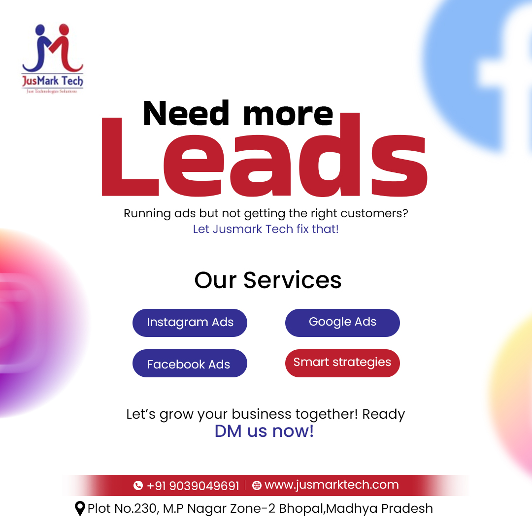 jusmarktech's tweet image. Want more leads, better conversions, and the right audience? 
📍 Our Expertise:
✔ Audience Intent Analysis
✔ Highly Targeted Lead Generation
✔ Proven Conversion Strategies
✔ Facebook, Instagram &amp;amp; Google Ads
✔ More Leads, More Sales!

📞 91117 78778
🌐 jusmarktech.com