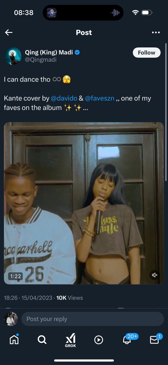 Her album dropped 5 days ago btw.