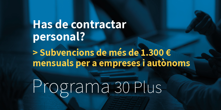 FAGEM_empresa's tweet image. 🌟 Ajuts econòmics per contractar talent!
 Fins a 1.323 €/mes per incorporar persones majors de 30 anys en situació d'atur gràcies al Programa #30Plus del @SOM_ocupacio. 

 És el moment de sumar talent al teu equip! 
Més info⬇️

📩30plus@ajmataro.cat  
 🌐bit.ly/42hA4H2