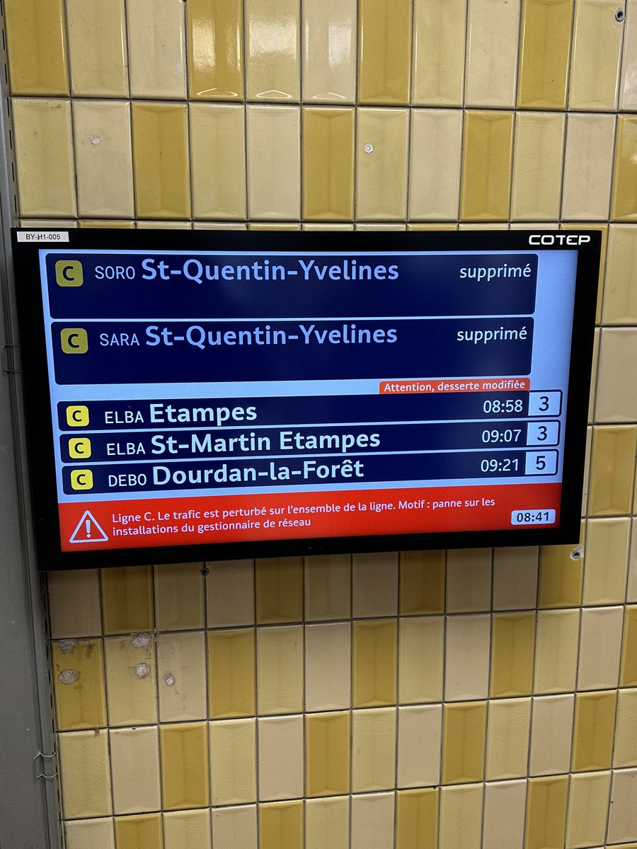 HugVig_'s tweet photo. Et rebelote 
Pas ce jour sans problème https://t.co/knYbrGH0W0