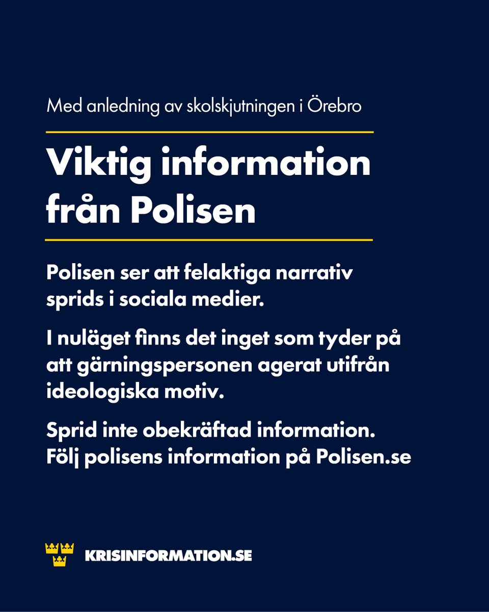 🚨Viktig information från polisen. Dela gärna vidare!
